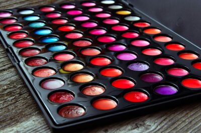A colorful palette of makeup